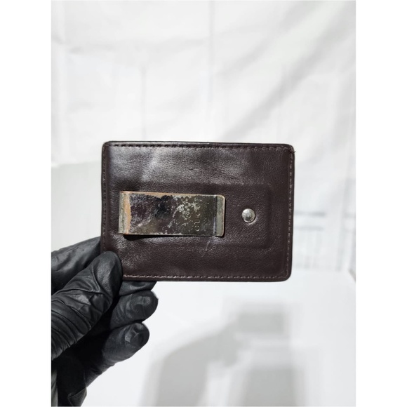 Authentic Gucci Microguccissima Pattern Leather Card Holder Brown - Picture 12 of 14